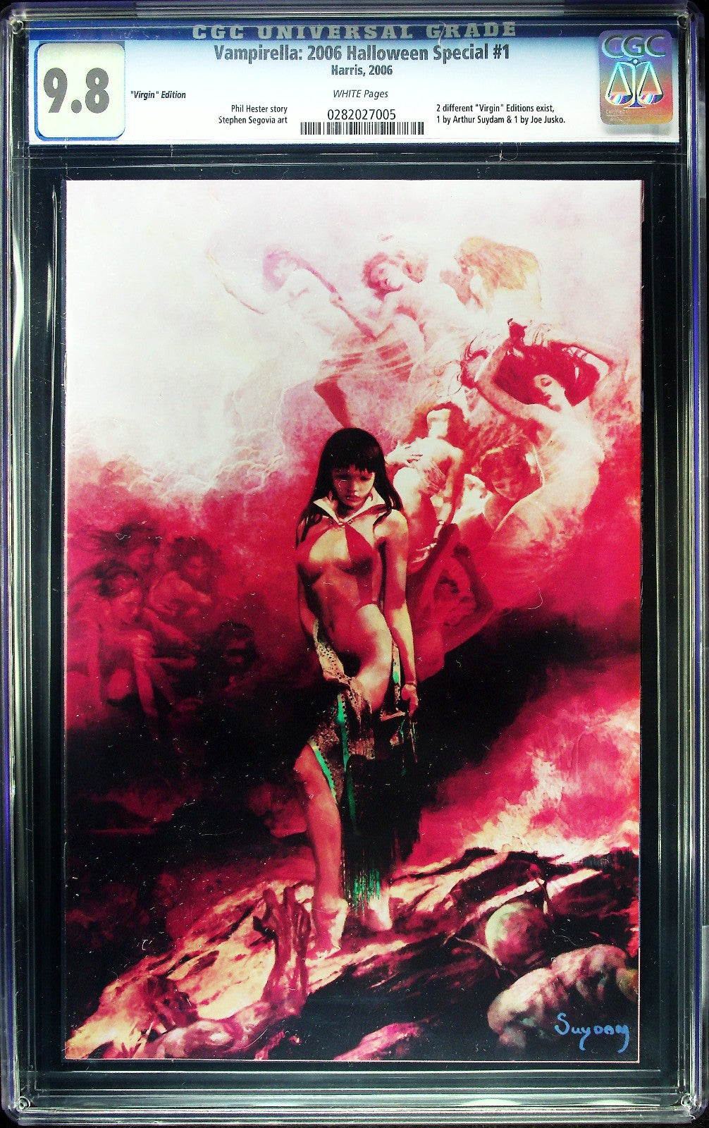 Vampirella Halloween Special #1 (2006) CGC 9.8 Suydam Painted Virgin LTD 500 HTF