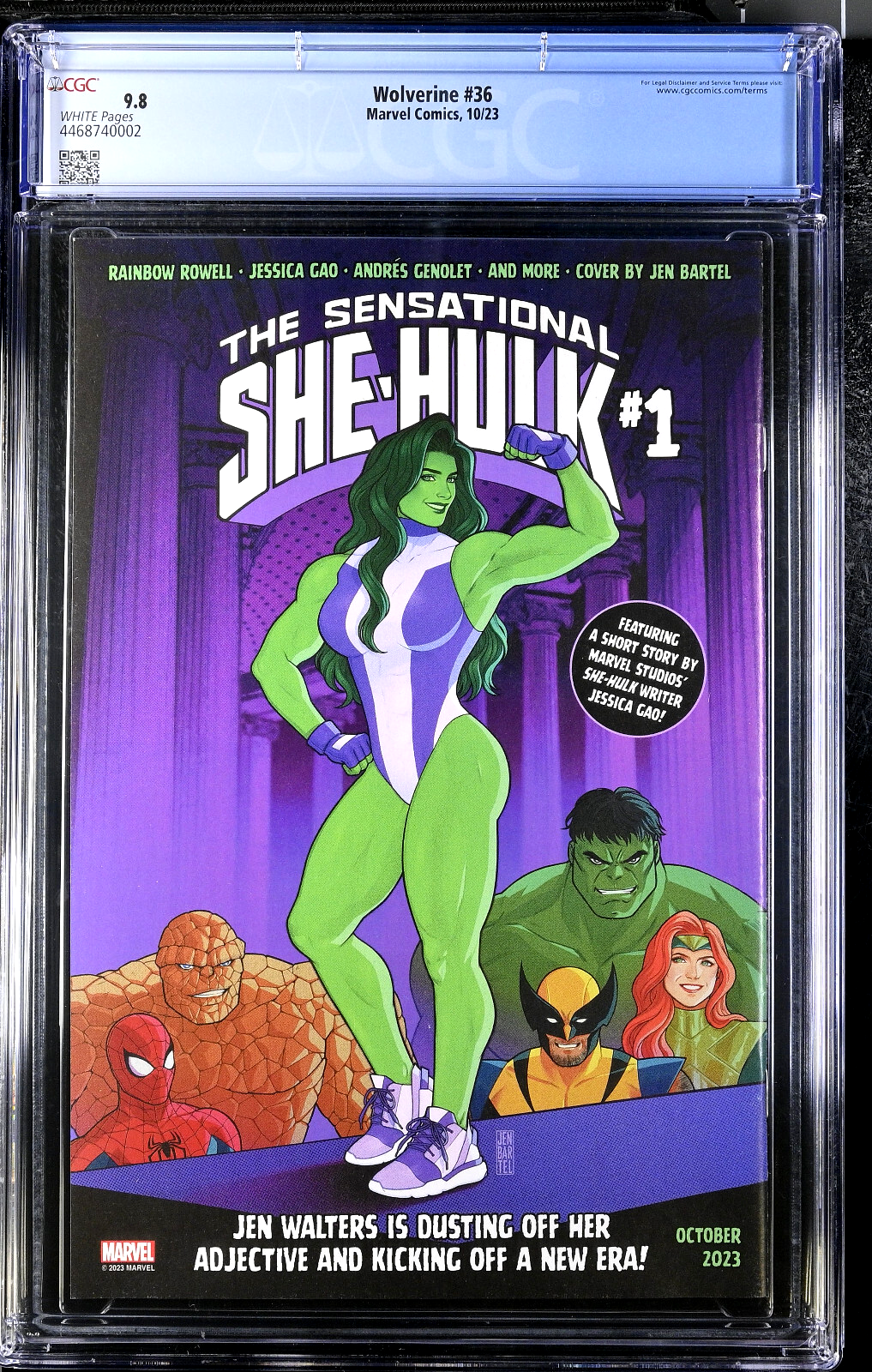 Wolverine #36 (2023) CGC 9.8 NM/MT White Pages Stegman Cover 1st Hellverine