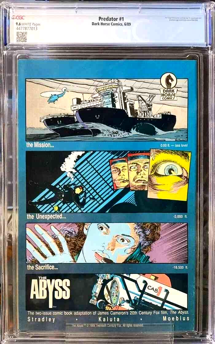 Predator #1 (1989) CGC 9.6 NM+ Darkhorse 1st Printing & Key 1st Comic Appearance
