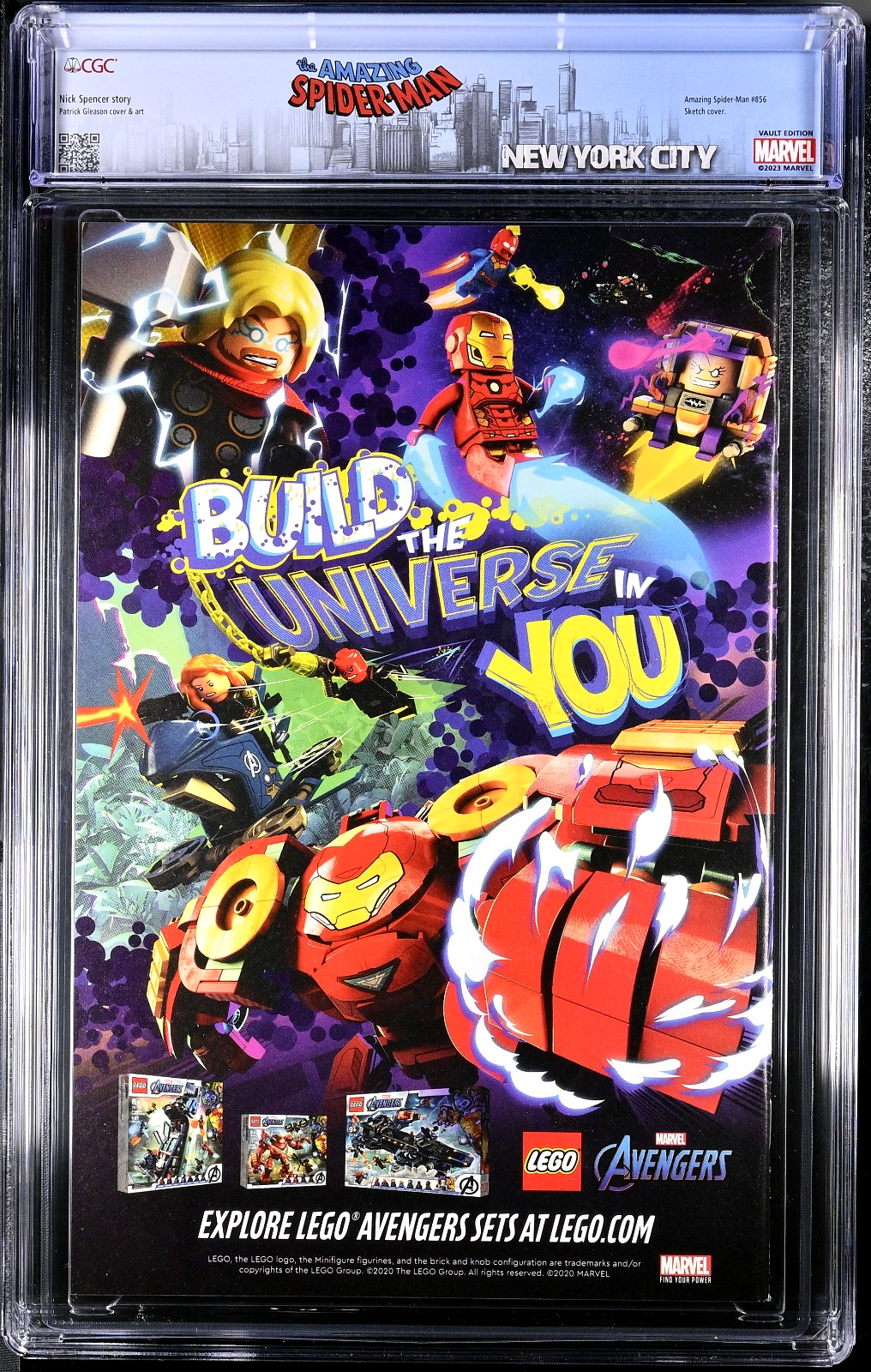 Amazing Spider-Man #55 (2021) CGC 9.8 NM/MT Gleason 2nd Print White/Black Custom