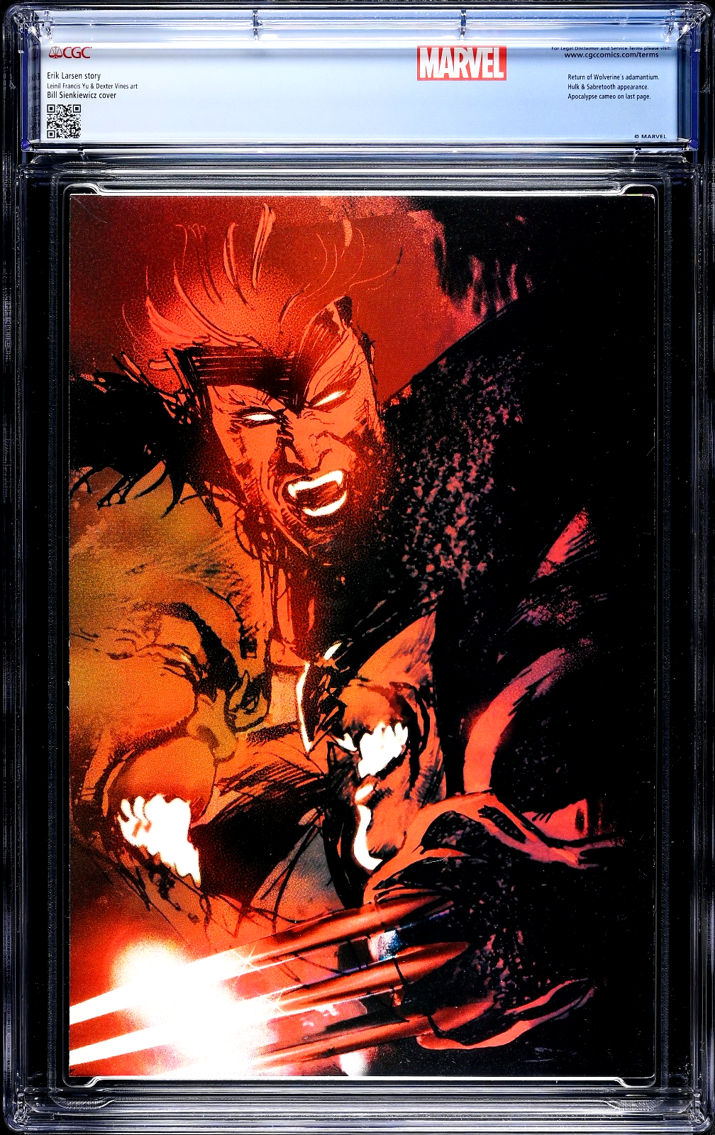 Wolverine #145 (1999) CGC 9.6 NM+ WHITE Nabisco Sienkiewicz Variant Custom Label