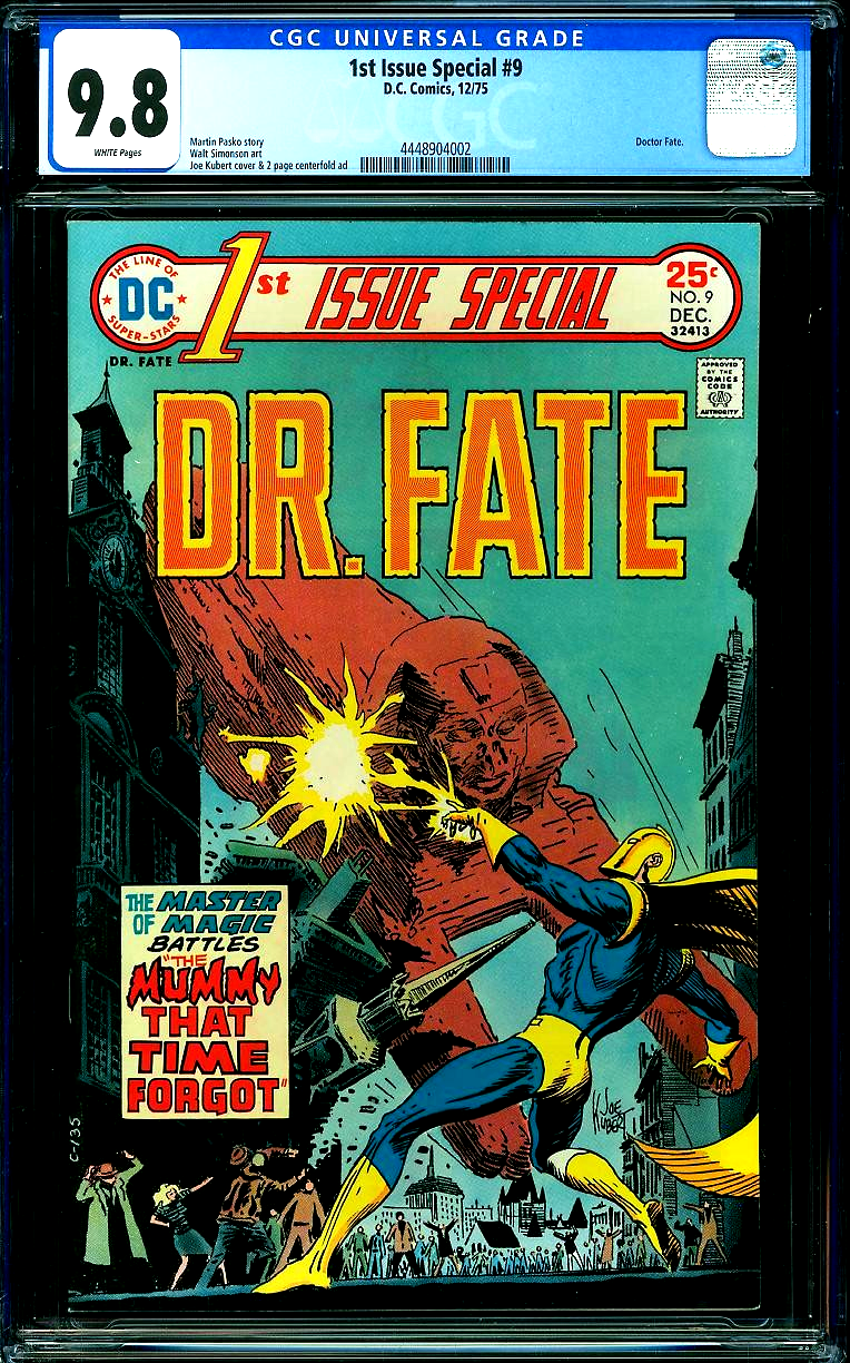 1st Issue Special #9 Dr. Fate (1975) CGC 9.8 NM/MT WHITE Kubert Cover