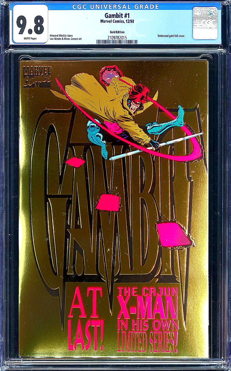 Gambit #1 (1993) CGC 9.8 NM/MT White Embossed Gold Foil Edition