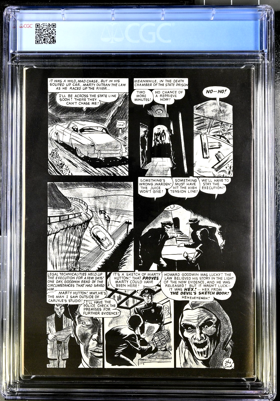 Horror Tales #7 (1969) CGC 8.5 VF+ Off-White Eerie Decapitation Guillotine Cover