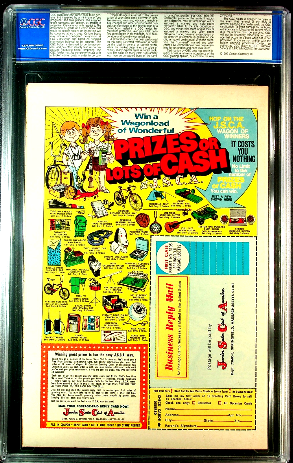 Ghost Rider #1 (1973) CGC 9.0 O/W 1st Daimon Hellstrom Son of Satan OLD Label