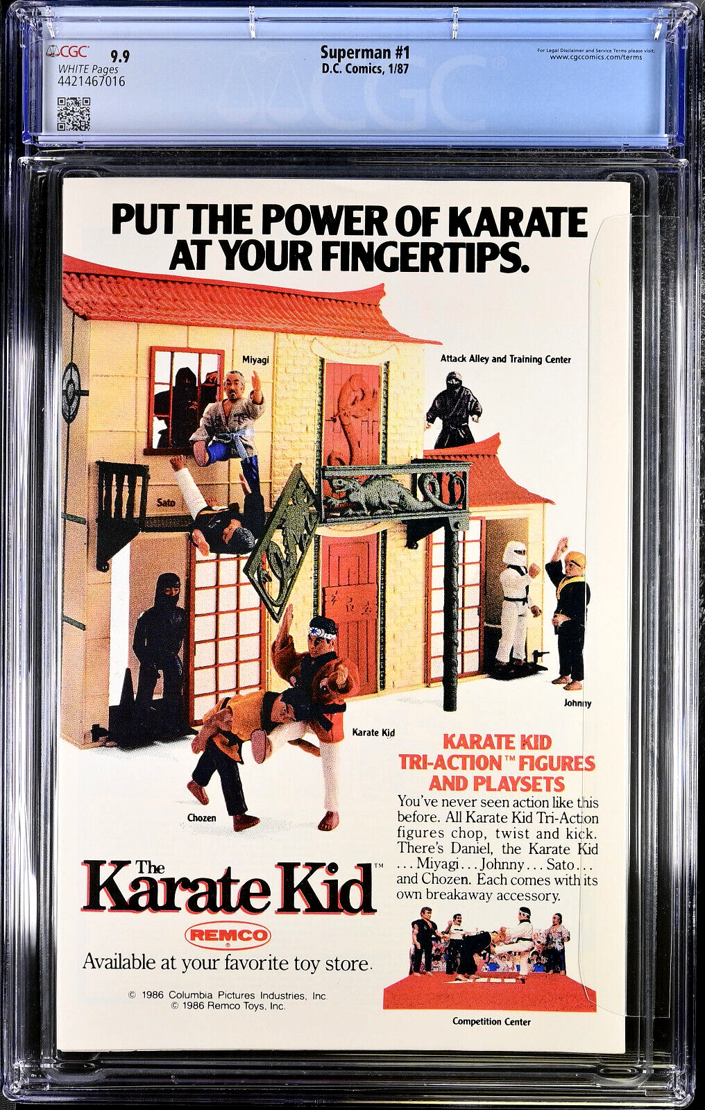 Superman #1 (1987) CGC 9.9 MINT WHITE Pages 1st Metallo Highest Graded Not 9.8