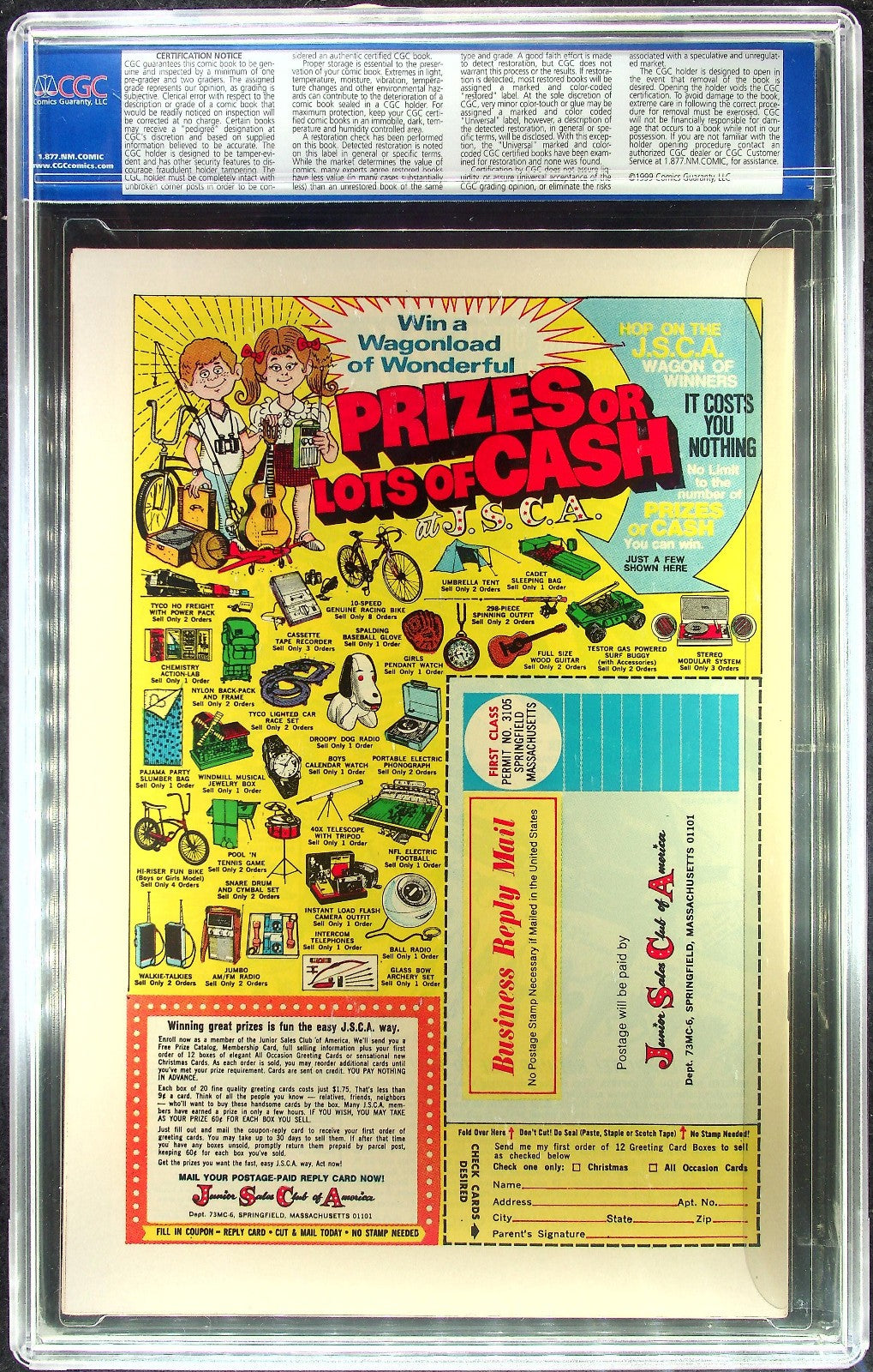 Ghost Rider #1 (1973) CGC 9.6 WHITE KEY 1st Daimon Hellstrom Son Satan OLD Label