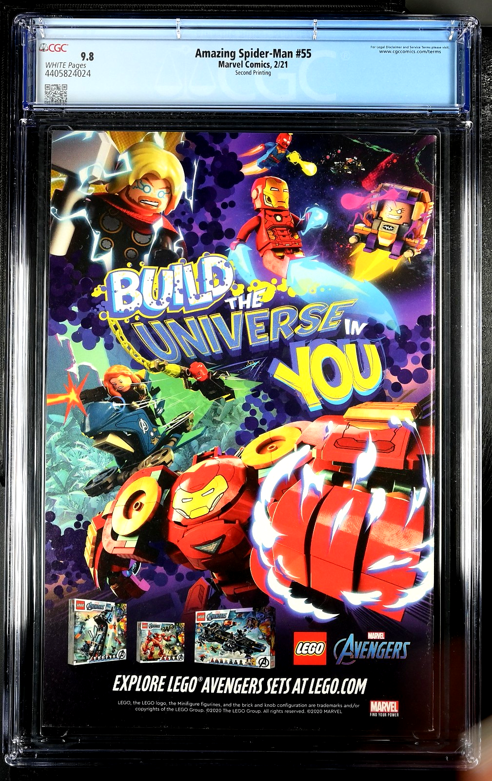 Amazing Spider-Man #55 (2021) CGC 9.8 NM/MT Gleason 2nd Print Black/Red Cover