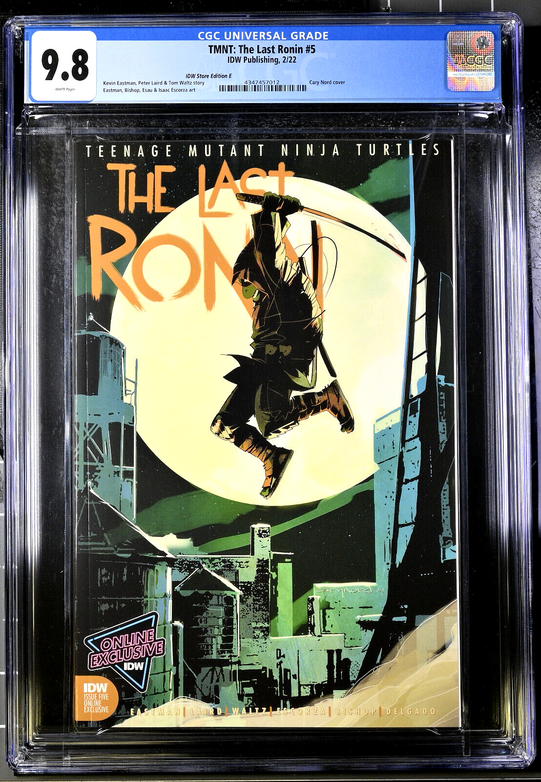 TMNT: The Last Ronin #5 (2022) CGC 9.8 NM/MT White Pages IDW Store Edition E