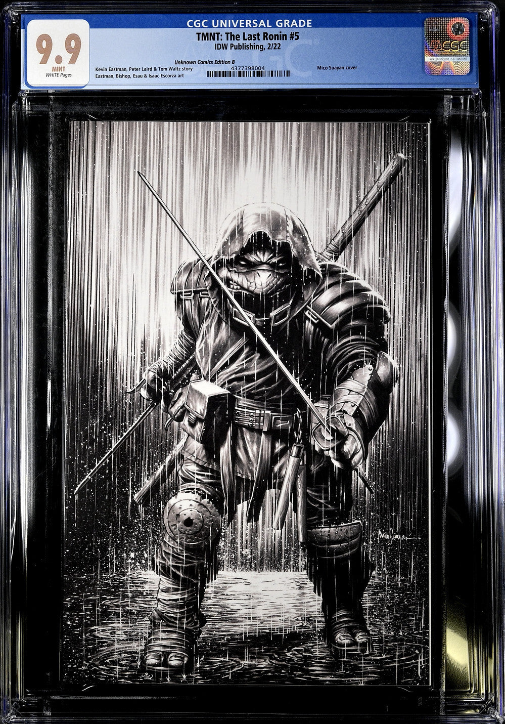 TMNT: The Last Ronin #5 (2022) IDW CGC 9.9 MINT Unknown Comics Edition B Not 9.8