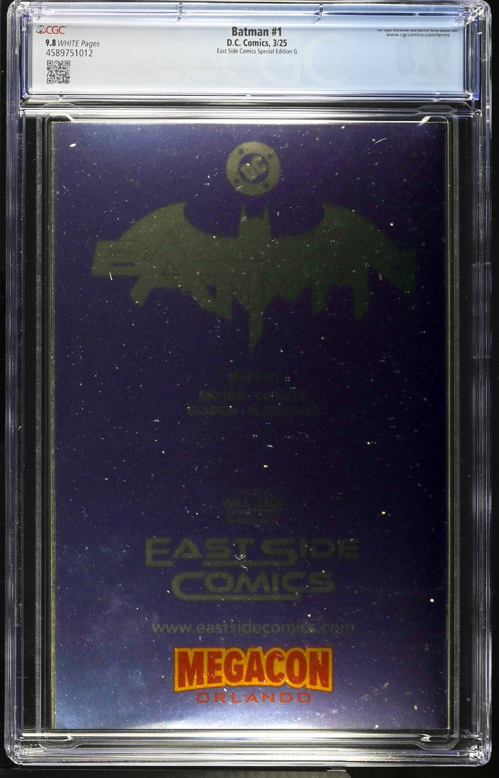 Batman #1 (2011) CGC 9.8 NM/MT Will Jack Full Body Virgin Catwoman Foil Ltd 500