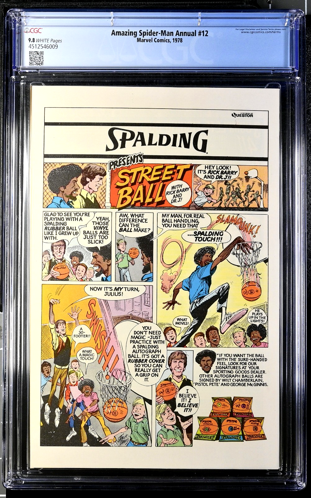 Amazing Spider-Man Annual #12 (1978) CGC 9.8 NM/MT WHITE Byrne Hulk Battle Cover