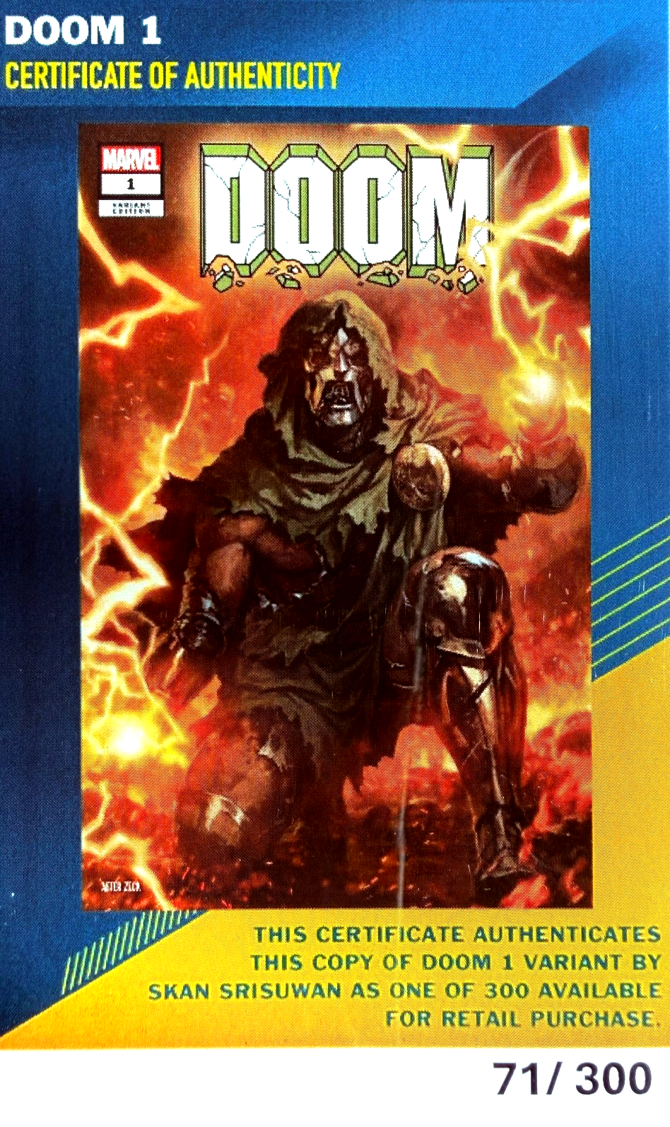 Doom #1 (2024) CGC 9.8 Srisuwan Secret Wars #10 Homage Comic Mint LTD COA 71/300