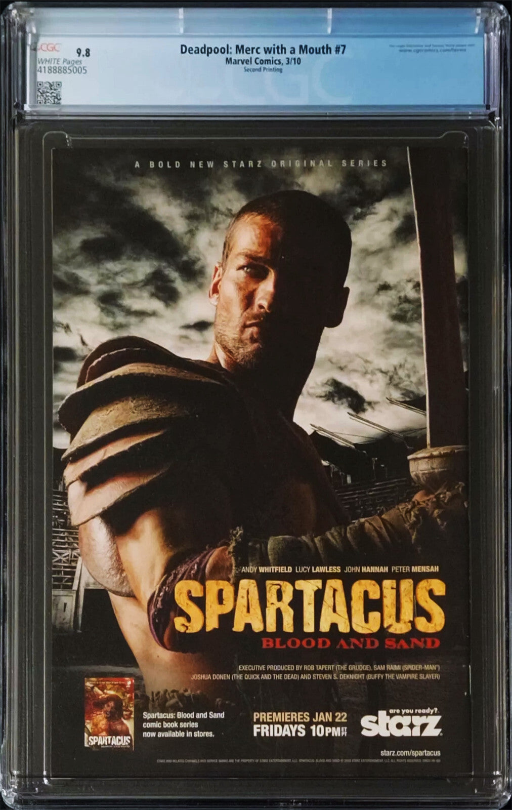 Deadpool Merc with a Mouth #7 (2010) CGC 9.8 2nd Print Key 1st Lady Deadpool