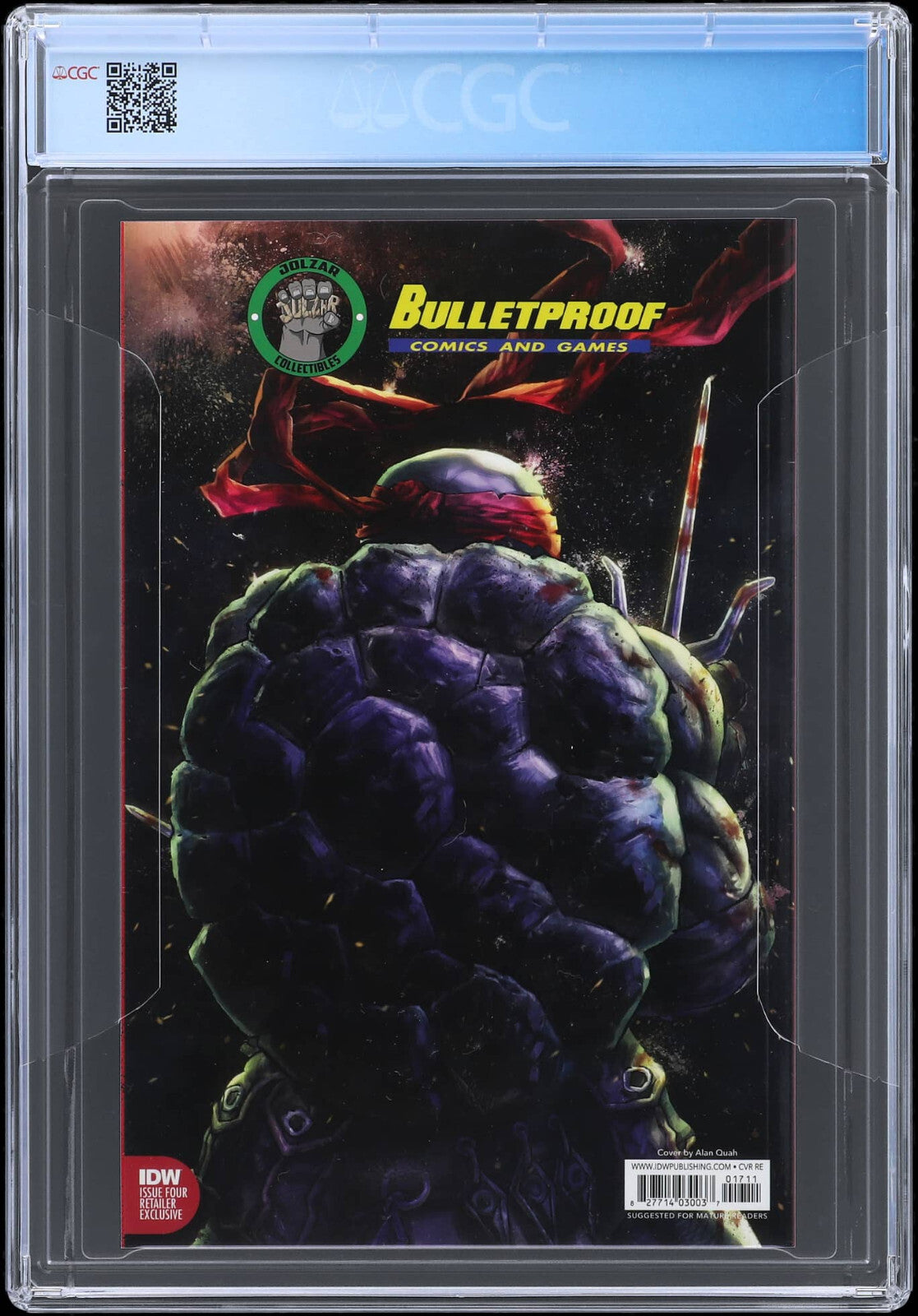 TMNT: The Last Ronin #4 (2021) CGC 9.9 MINT Jolzar Collectibles Virgin C Not 9.8