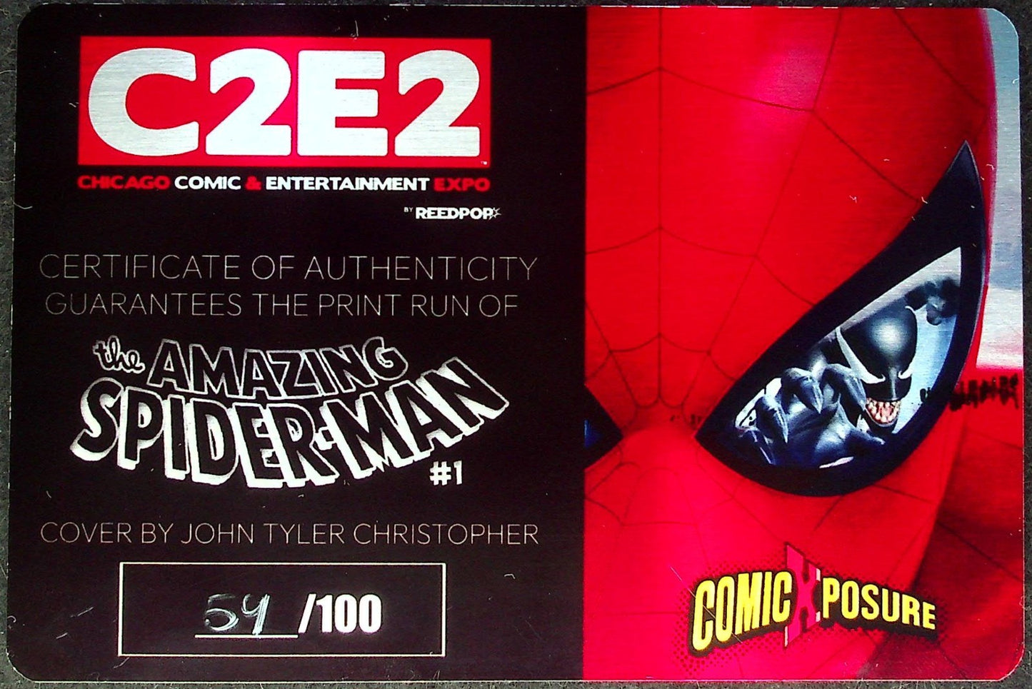 Amazing Spider-Man #1 (2025) CGC 9.8 Christopher Virgin Custom Label LTD 54/100