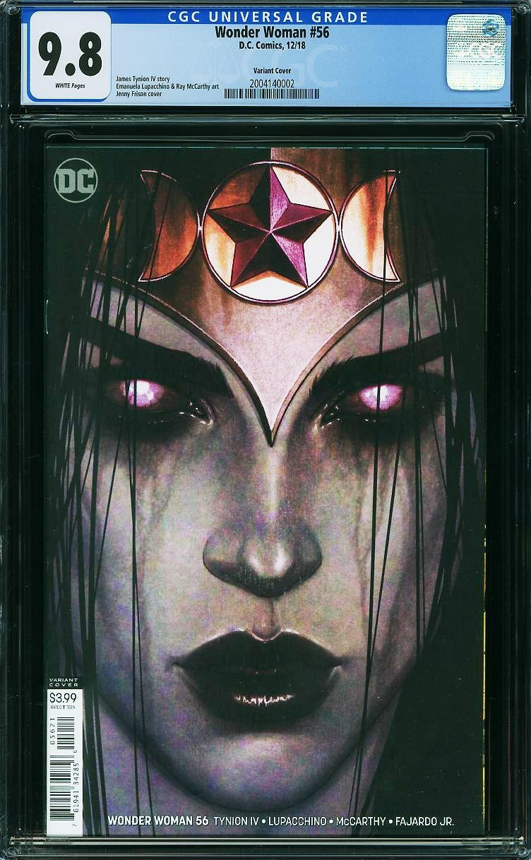 Wonder Woman #56 (2018) CGC 9.8 NM/MT White Jenny Frison Witching Eyes Variant
