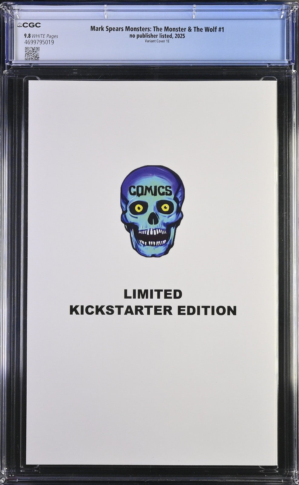 Mark Spears Monster & The Wolf #1 (2025) CGC 9.8 Kickstarter Cvr E ASM#50 Homage