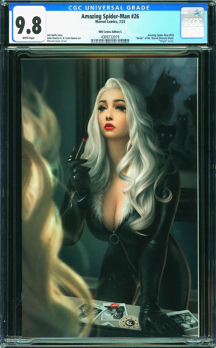 Amazing Spider-Man #26 (2023) CGC 9.8 NM/MT KRS Louw Color Virgin Cover C