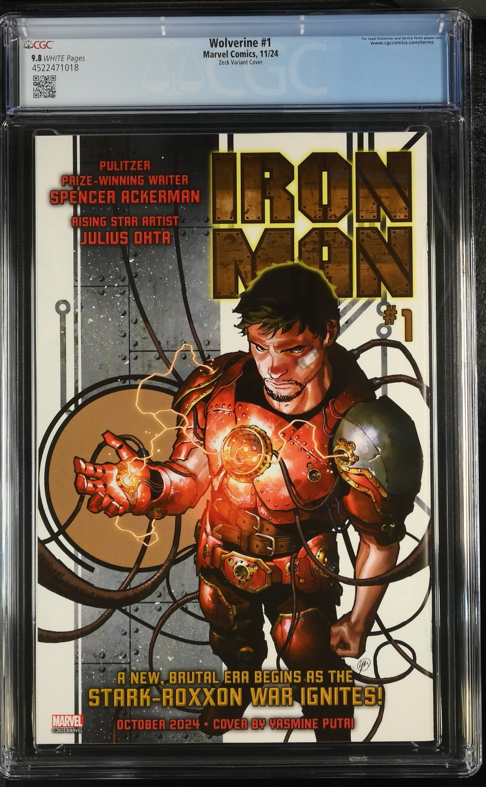 Wolverine #1 (2024) CGC 9.8 NM/MT WHITE Mike Zeck Retailer Edition LTD (1:50)