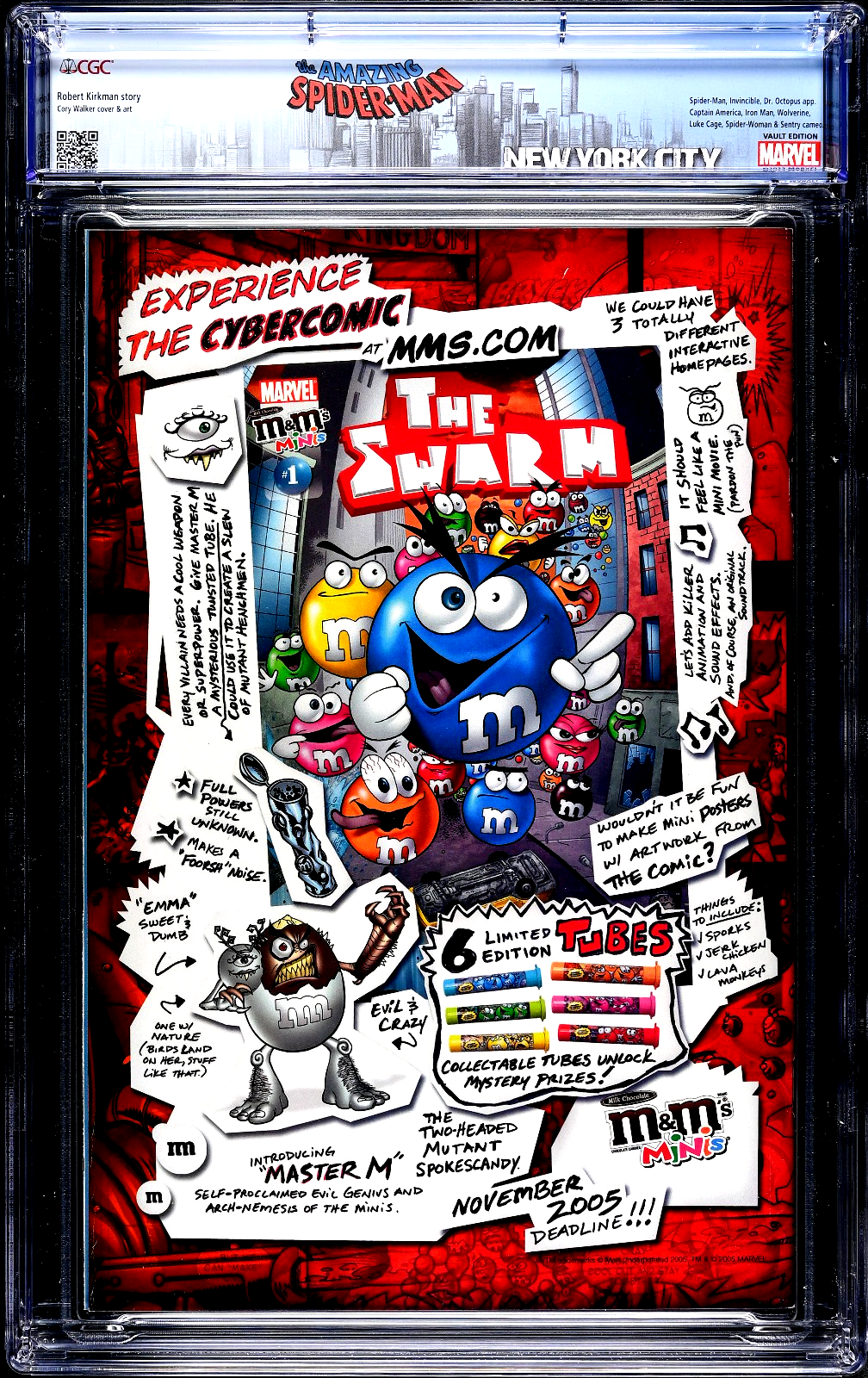 Marvel Team-Up #14 (2006) CGC 9.6 NM+ WHITE Invincible Spider-Man Custom Label