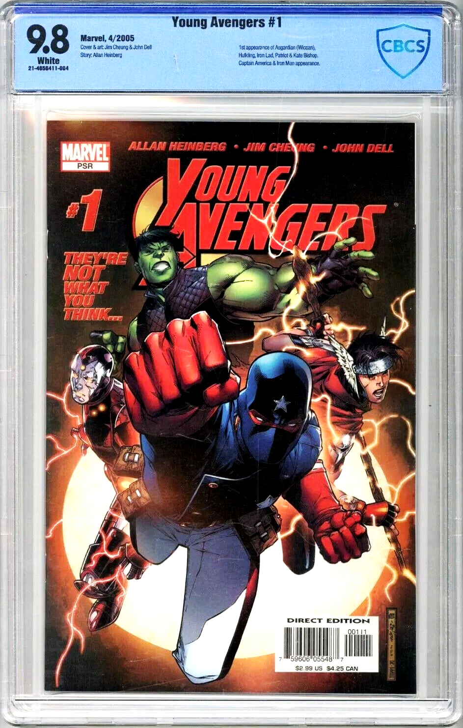 Young Avengers #1 (2005) CBCS 9.8 NM/MT White Pages 1st Kate Bishop