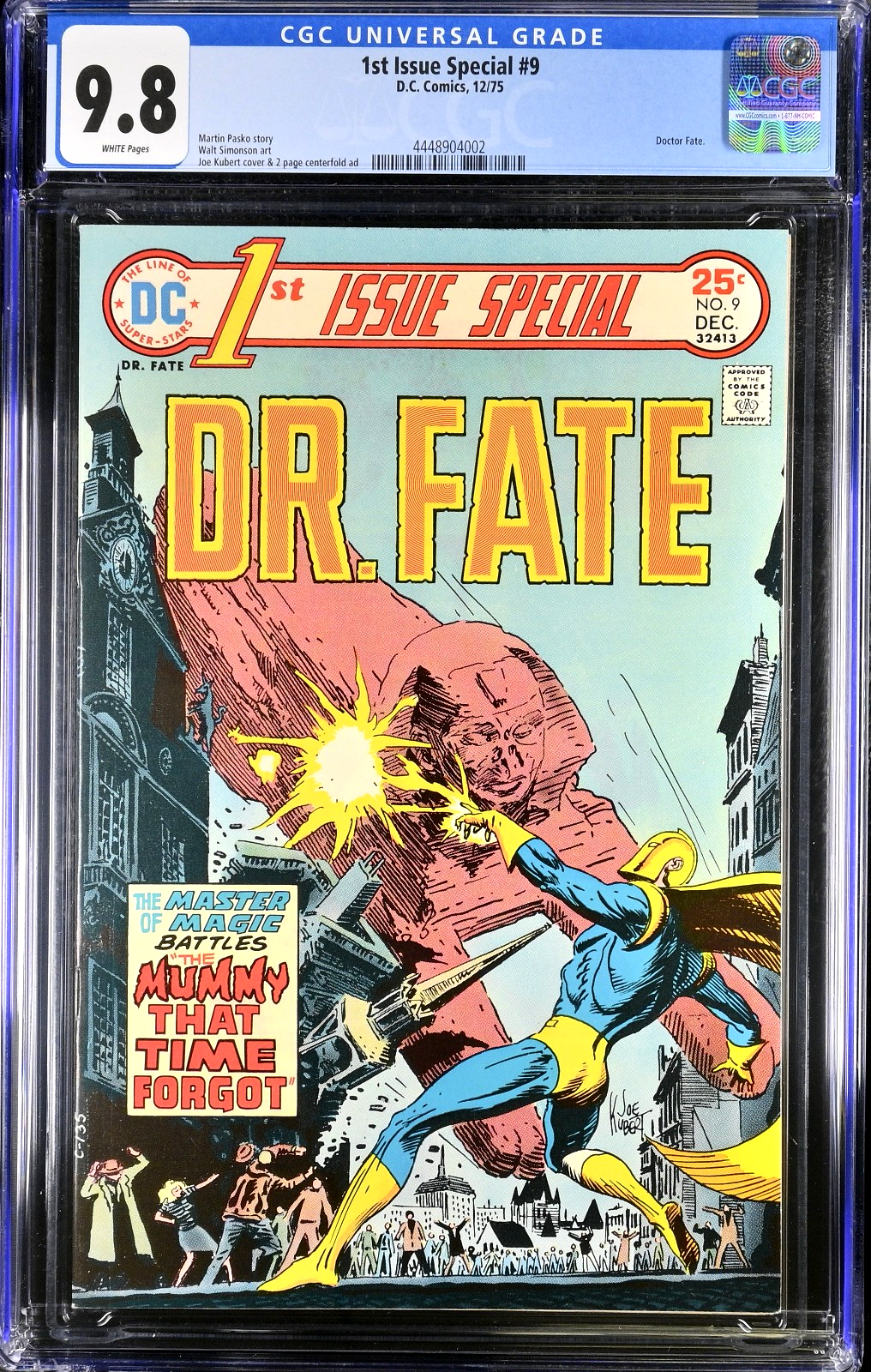 1st Issue Special #9 Dr. Fate (1975) CGC 9.8 NM/MT WHITE Kubert Cover
