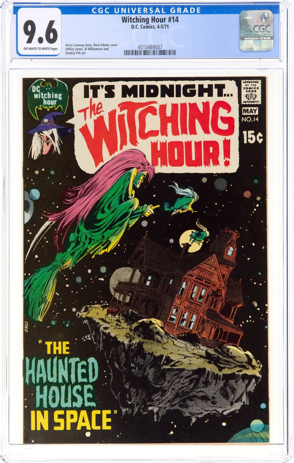 Witching Hour #14 (1971) CGC 9.6 NM+ 9.6 OW White Key Classic Neal Adam Cover