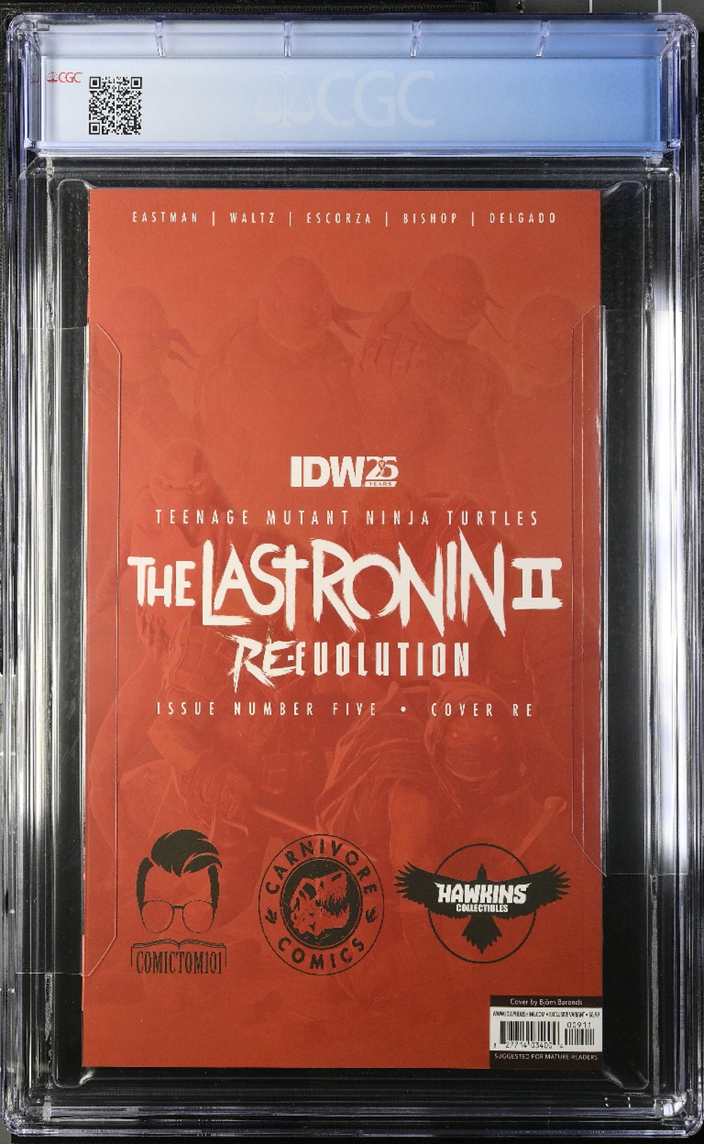 TMNT: The Last Ronin II Re-Evolution #5 (2025) CGC 9.9 MINT Barends Virgin