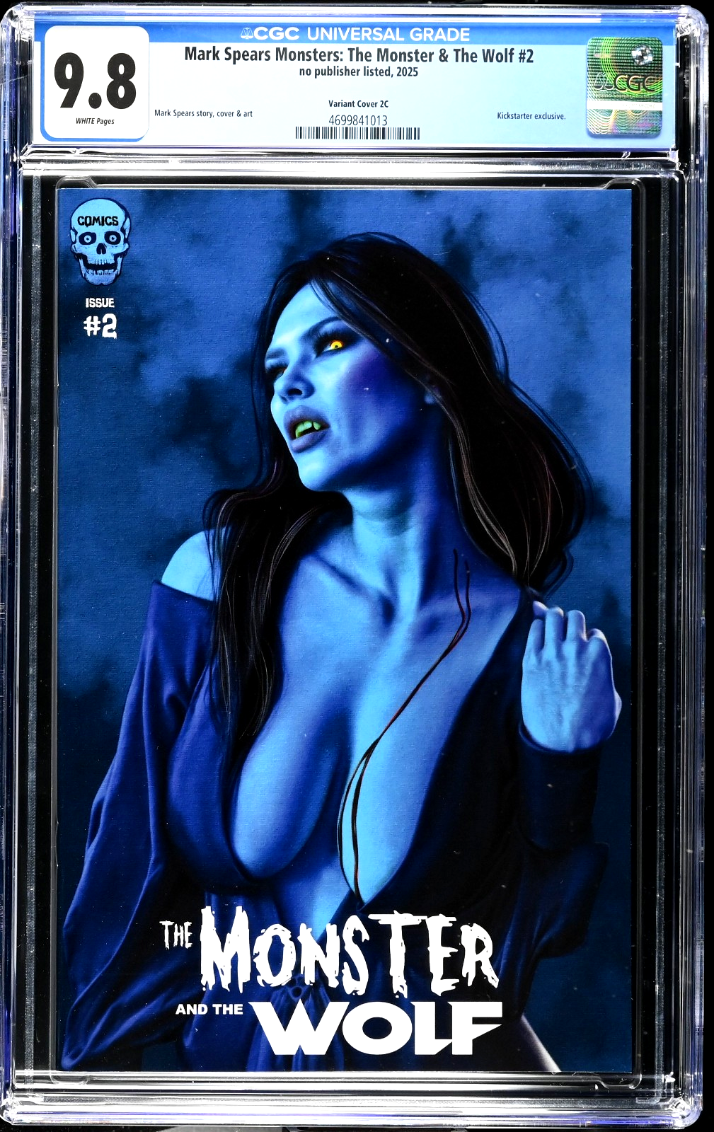 Mark Spears Monster & The Wolf #2 (2025) CGC 9.8 Kickstarter Cvr C Dracula Bride