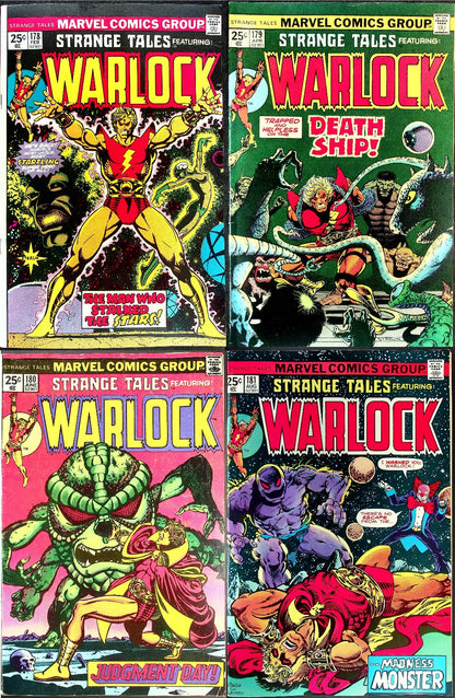 Strange Tales #178 179 180 181 (1975) Warlock KEYS 1st Magus, Gamora & Pip Troll
