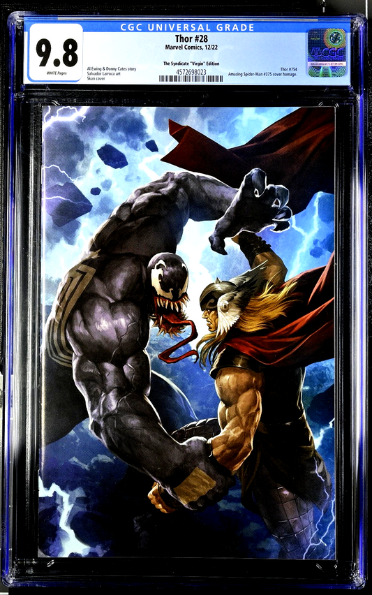 Thor #28 (2022) CGC 9.8 NM/MT Syndicate Virgin ASM 375 Homage Cover 4572698023