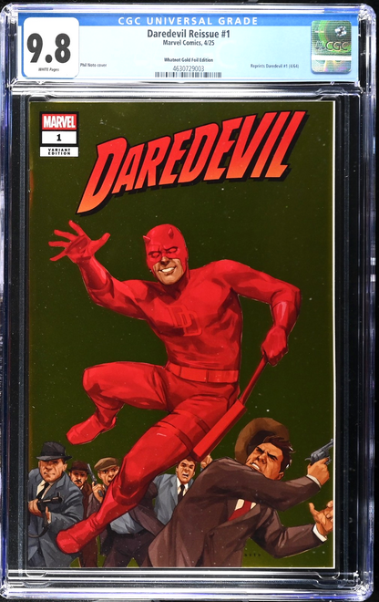 Daredevil Reissue #1 (2025) CGC 9.8 NM/MT Whatnot Gold Foil
