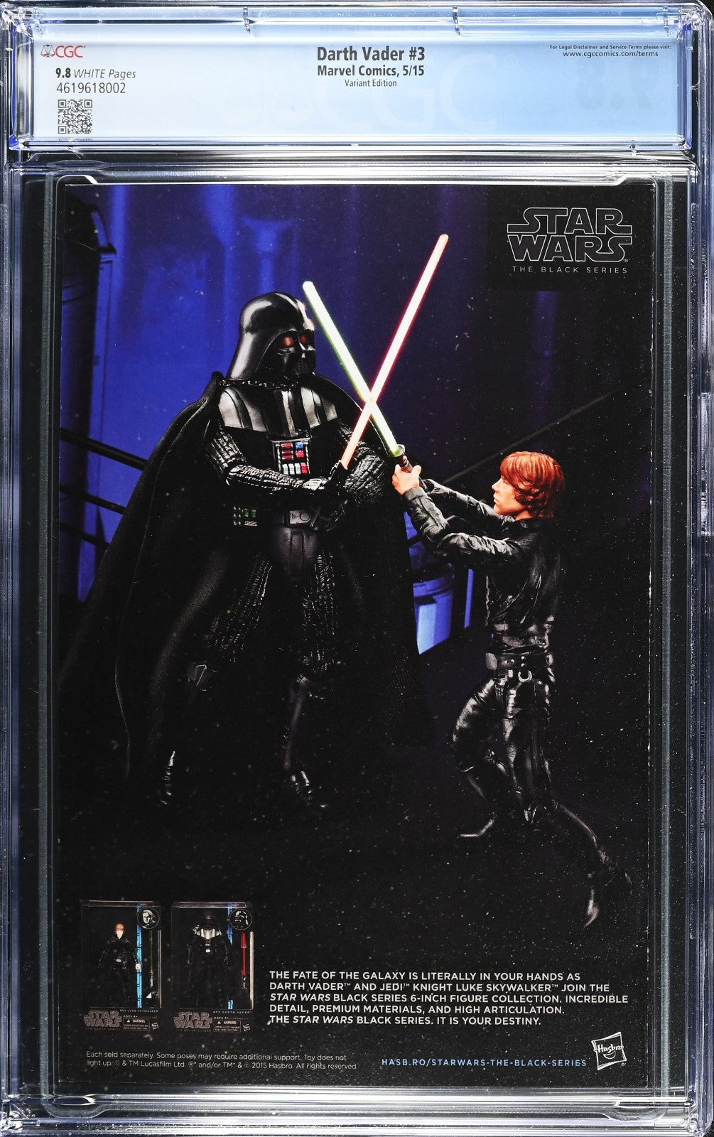 Star Wars Darth Vader #3 (2015) CGC 9.8 KEY 1st Aphra Larocca Variant LTD 1:25