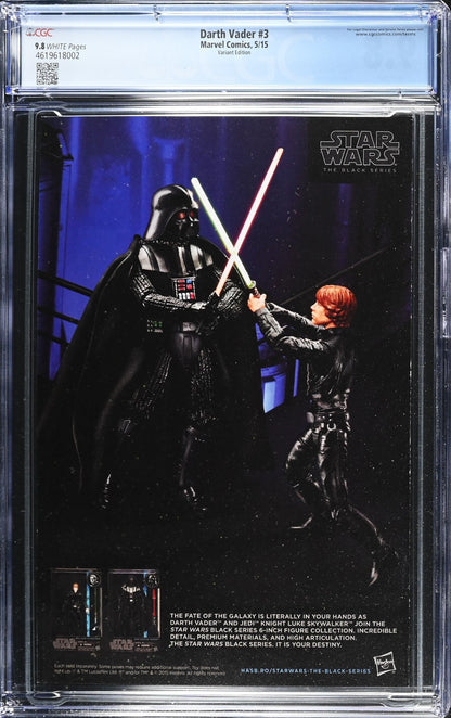 Star Wars Darth Vader #3 (2015) CGC 9.8 KEY 1st Aphra Larocca Variant LTD 1:25