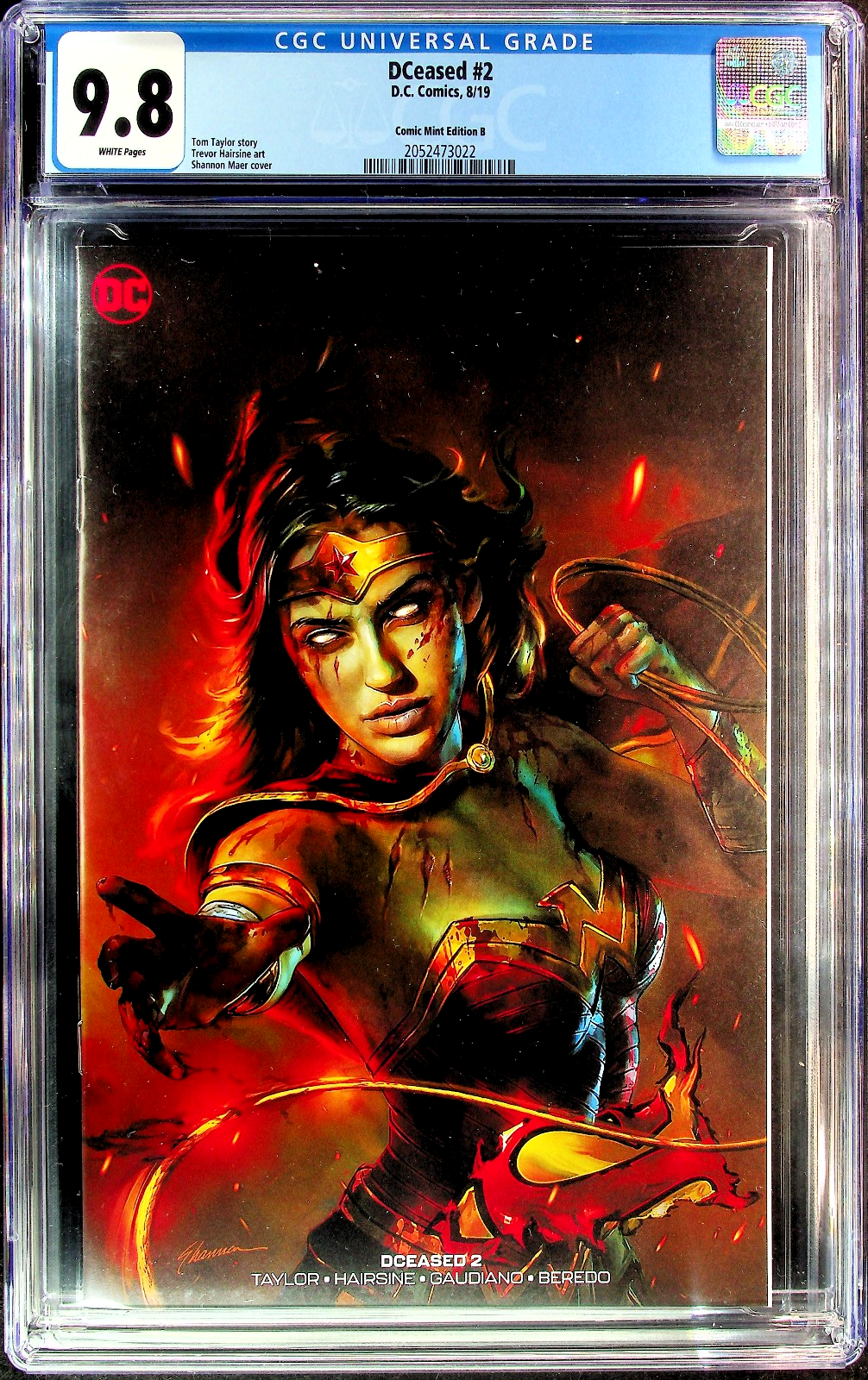 DCeased #2 (2019) CGC 9.8 Comic Mint Shannon Maer Virgin Zombie Wonder Woman B