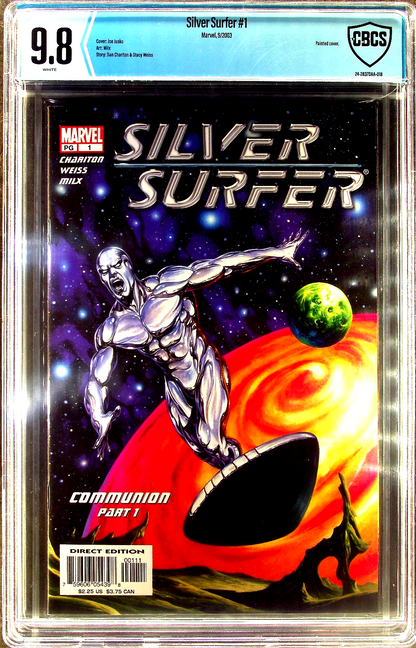 Silver Surfer #1 (2003) CBCS 9.8 NM/MT WHITE Pages Joe Jusko Cover
