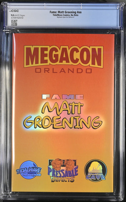 Fame: Matt Groening (2026) CGC 9.8 MegaCon Mychaels Spot Foil Simpsons Krusty IT
