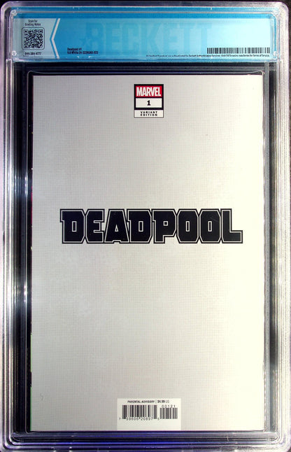 Deadpool #1 (2024) CBSC 9.8 NM/MT WHITE Pages Inhyuk Lee Foil Cover