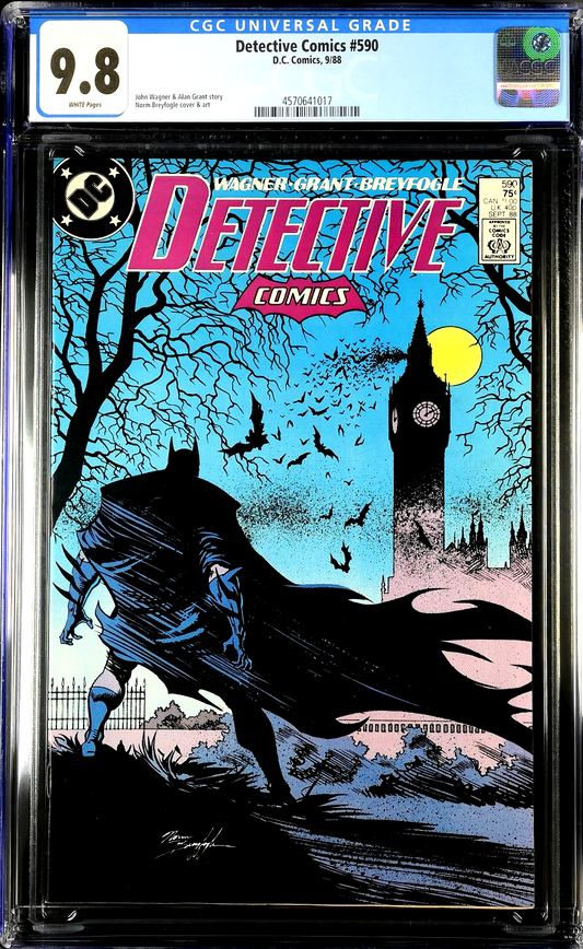 Detective Comics #590 (1988) CGC 9.8 NM/MT WHITE Iconic Breyfogle Cover