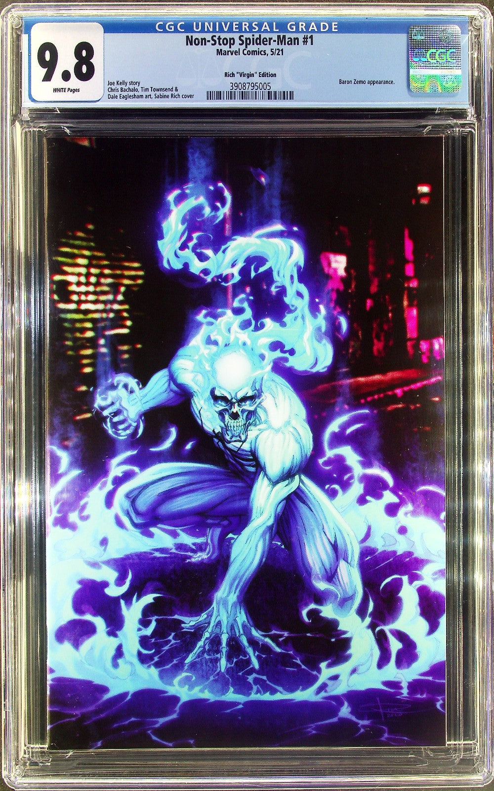 Non-Stop Spider-Man #1 (2021) CGC 9.8 NM/MT Rich Virgin Spirit Spider Cover