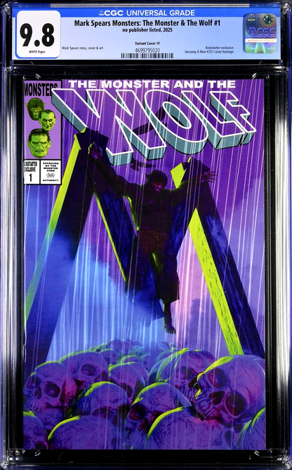 Mark Spears Monster & The Wolf #1 (2025) CGC 9.8 Kickstarter Cvr F X-Men Homage