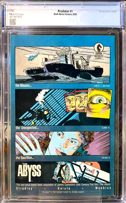 Predator #1 (1989) CGC 9.6 NM+ Darkhorse 1st Printing & Key 1st Comic Appearance