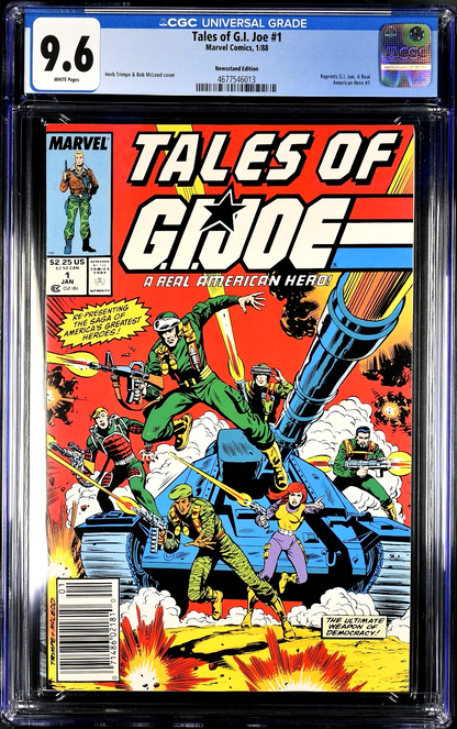 Tales of G.I. Joe #1 (1988) CGC 9.6 NM+ Newsstand Edition RARE HTF (WTC/BT)