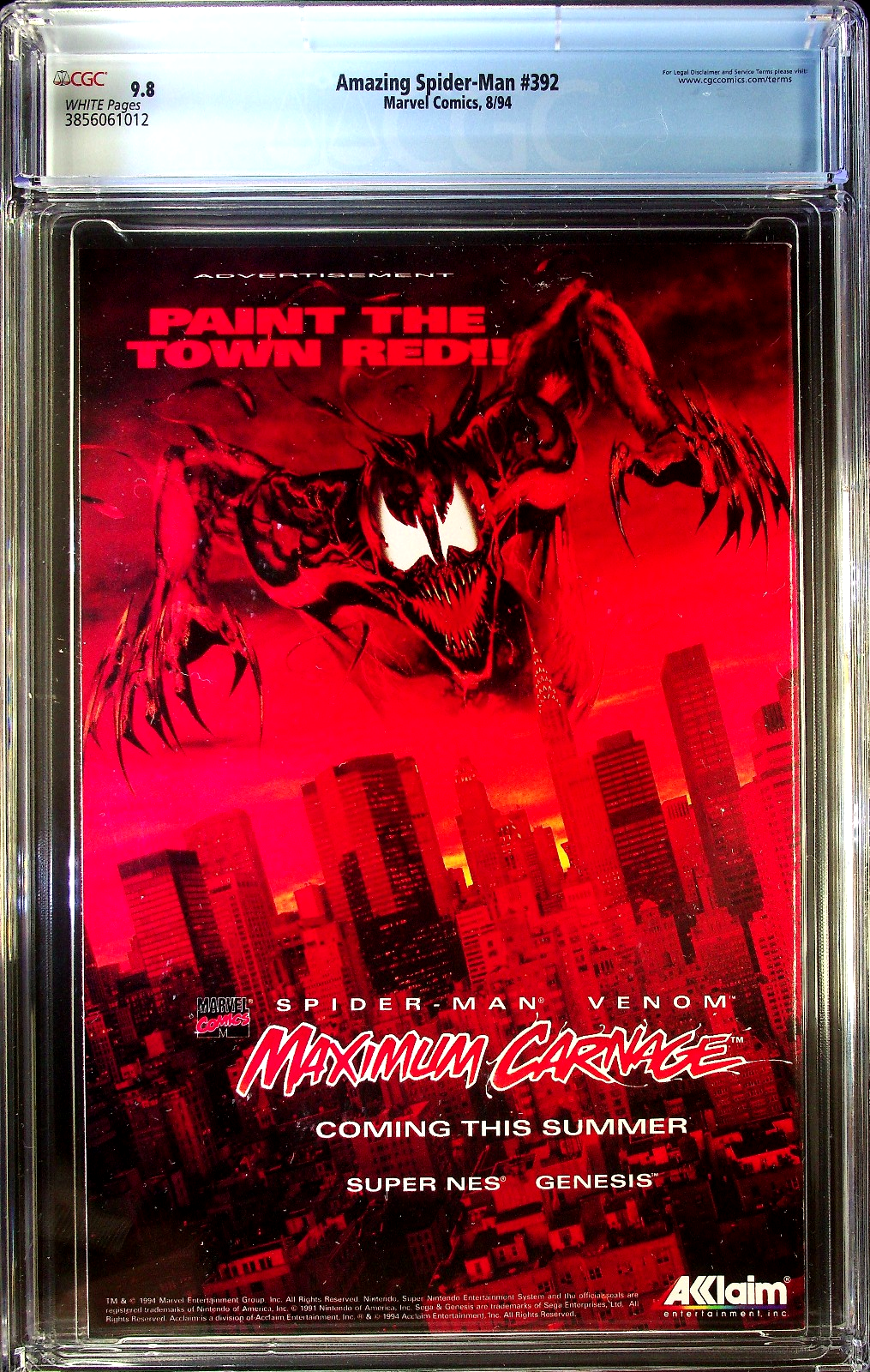 Amazing Spider-Man #392 (1994) CGC 9.8 NM/MT Mark Bagley Iconic Homage ASM#50