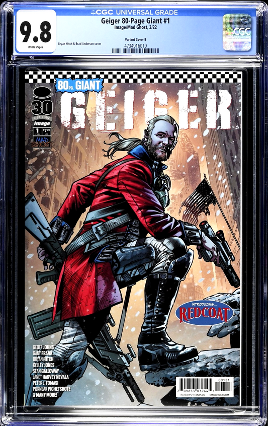 Geiger 80-Page Giant #1 (2022) CGC 9.8 NM/MT 1st Redcoat Cover B