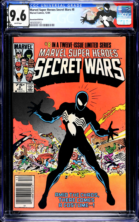 Marvel Super Heroes Secret Wars #8 (1984) CGC 9.6 WHITE Newsstand Custom Label
