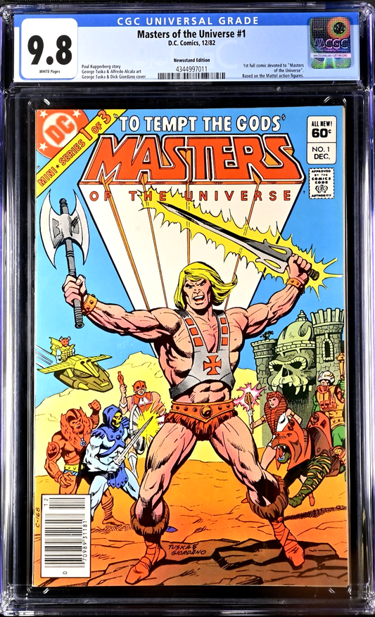 Masters of the Universe #1 (1982) CGC 9.8 WHITE Newsstand KEY 1st Titled He-Man