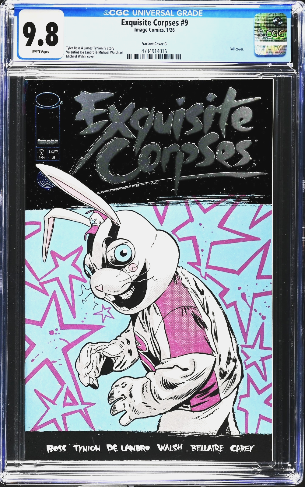Exquisite Corpses #9 (2026) CGC 9.8 NM/MT Thank You Foil Rascal Randy Cover G