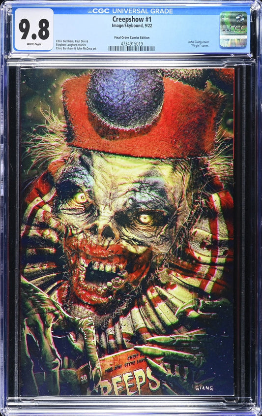 Creepshow #1 (2022) CGC 9.8 NM/MT Final Order Edition Giang Virgin Ltd 500